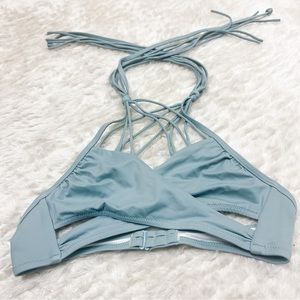 PINK turquoise bikini top